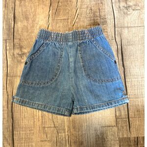 Vintage Okie-Dokie Denim Shorts 18M Girls Classic Blue Jean Pockets Retro Style